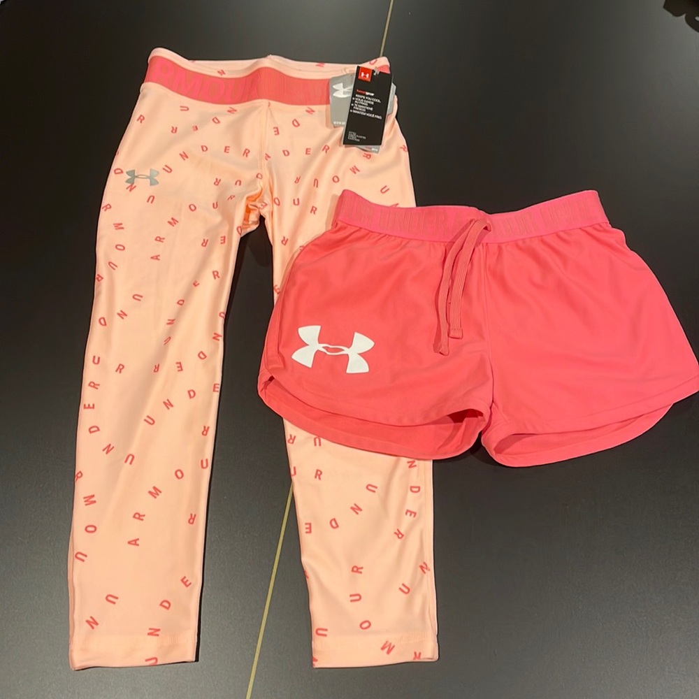 New Under Amour Tight and Short Set